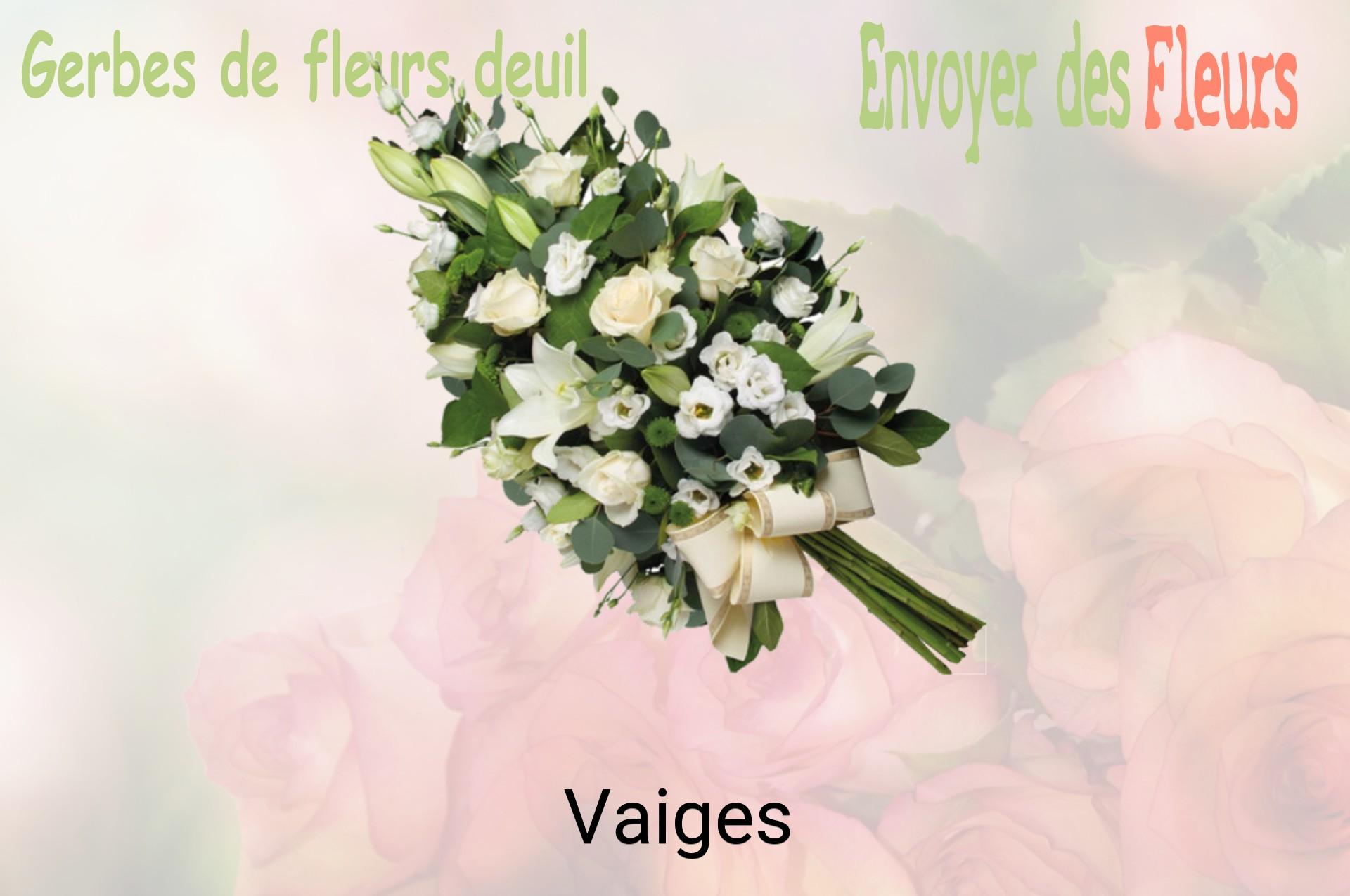 Gerbe de fleurs de deuil livrée à Vaiges